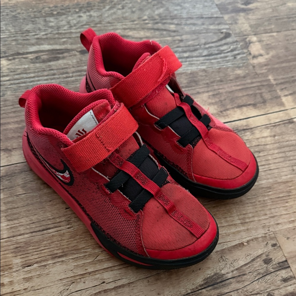 Nike Kids Kyrie Basketball Red and Black Sneakers